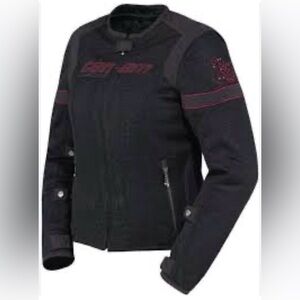 BRP Caliber Womens motorcycle mesh jacket with ballistic trim and zip in  lining